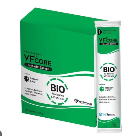VF+Core BIO Postbiotics and Prebiotics (Tuna & Salmon) Lickable Treats for Cats 12g x 30 (BIO)