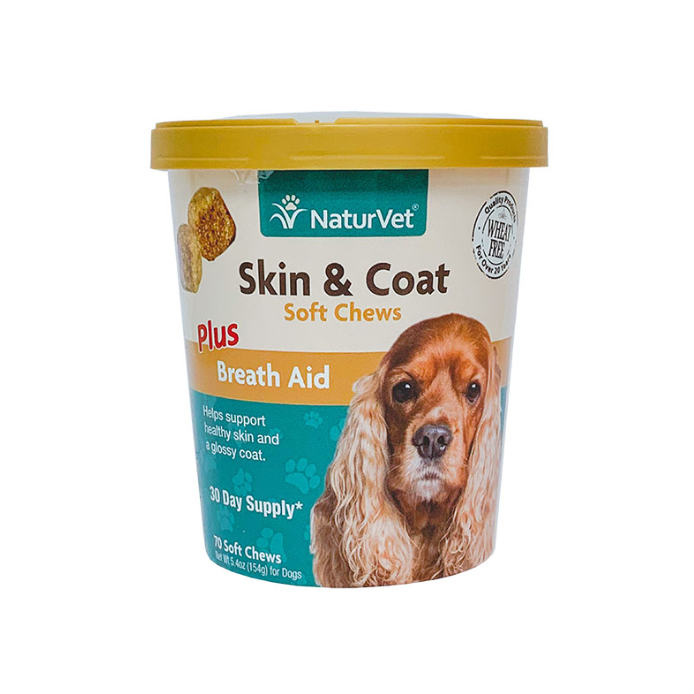 NaturVet 犬用皮毛健康營養保健品 (70 粒) 5.4oz