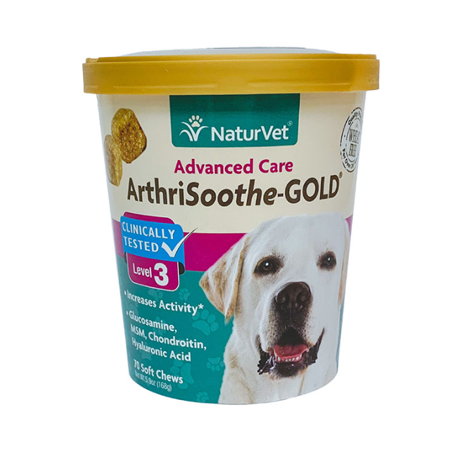 NaturVet ArttriSoothe-Gold ® Advanced Joint Care Soft Chews for Cats & Dogs 5.9oz