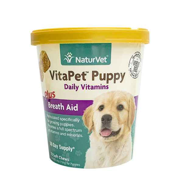 NaturVet 幼犬用維他命保健品 (70 粒) 5.4oz