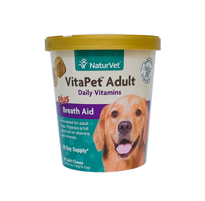 NaturVet VitaPet™ Dog Adult Daily Vitamins Plus Breath Aid Soft Chews 6.3oz