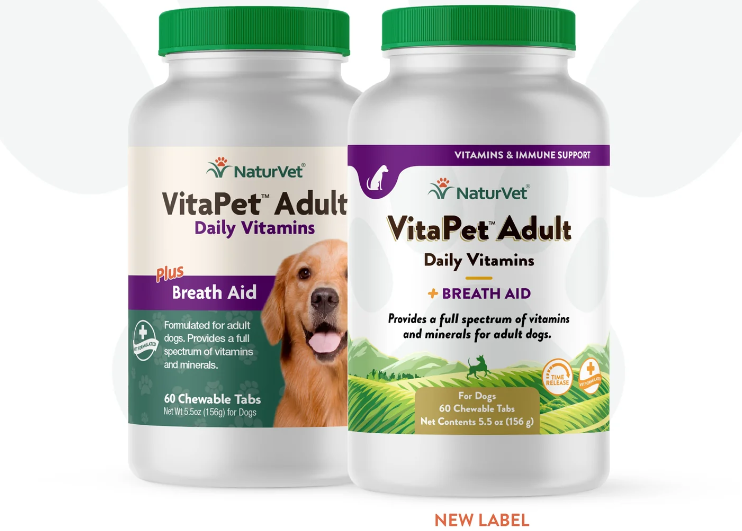 NaturVet VitaPet™ Adult Daily Vitamins (60 Chewable Tabs ) 5.5oz