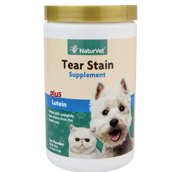 NaturVet Tear Stain Supplement for Cats & Dogs 7oz (200g)