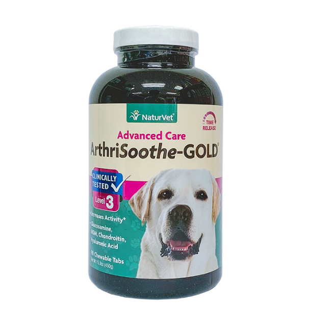 NaturVet 犬貓用金裝持久特效 (三級) 關節丸 90 咀嚼粒 15.8oz