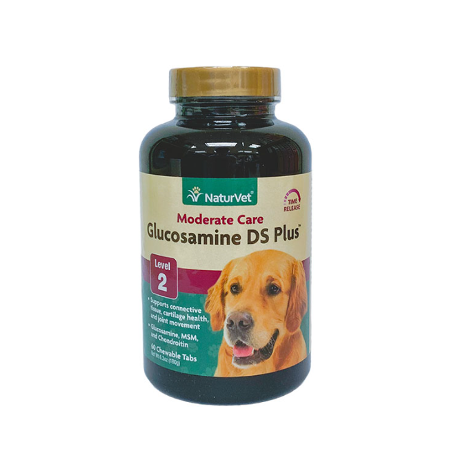 NaturVet 犬貓用長效 (二級) 關節丸 (60 咀嚼粒)  6.3oz 