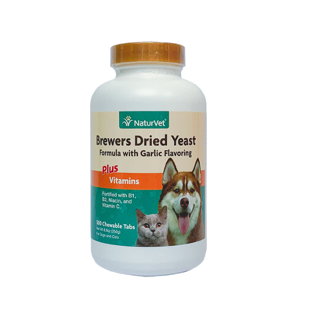 NaturVet 天然寶 犬貓用酵母大蒜丸(添加維他命) 500 咀嚼粒 250g 1