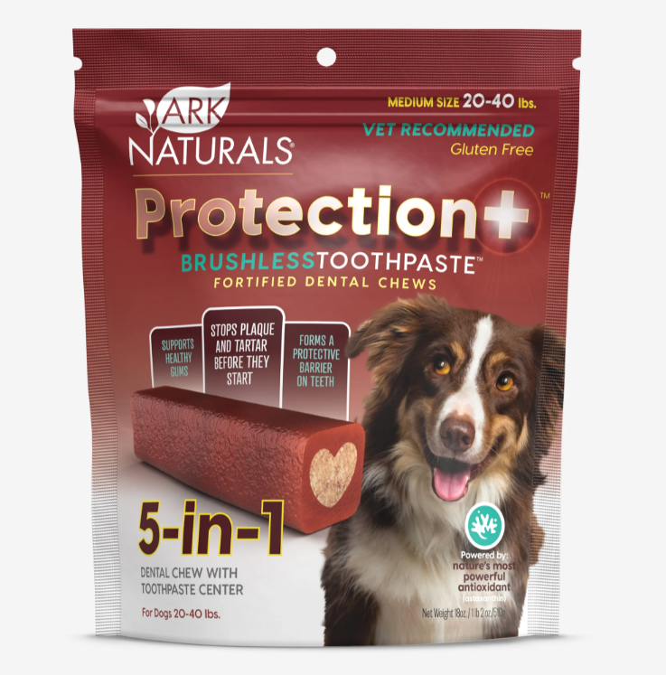 Ark Naturals Protection+ 五合一免刷牙膏 (中) (適合20-40lbs中型犬) 18oz