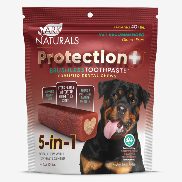 Ark Naturals Protection+ 五合一免刷牙膏 (大) (適合40lb或以上大型犬) 18oz