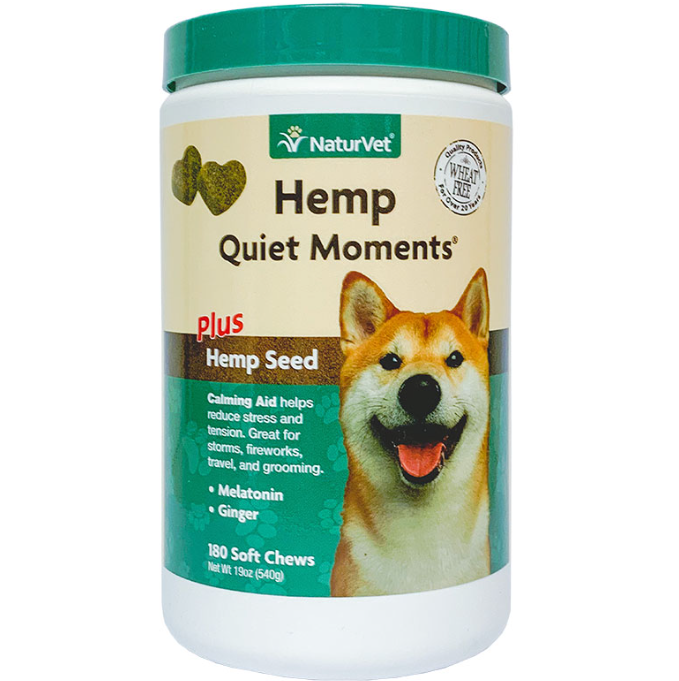 NaturVet 犬用減少壓力和緊張保健品-大麻籽 (180粒) 540g