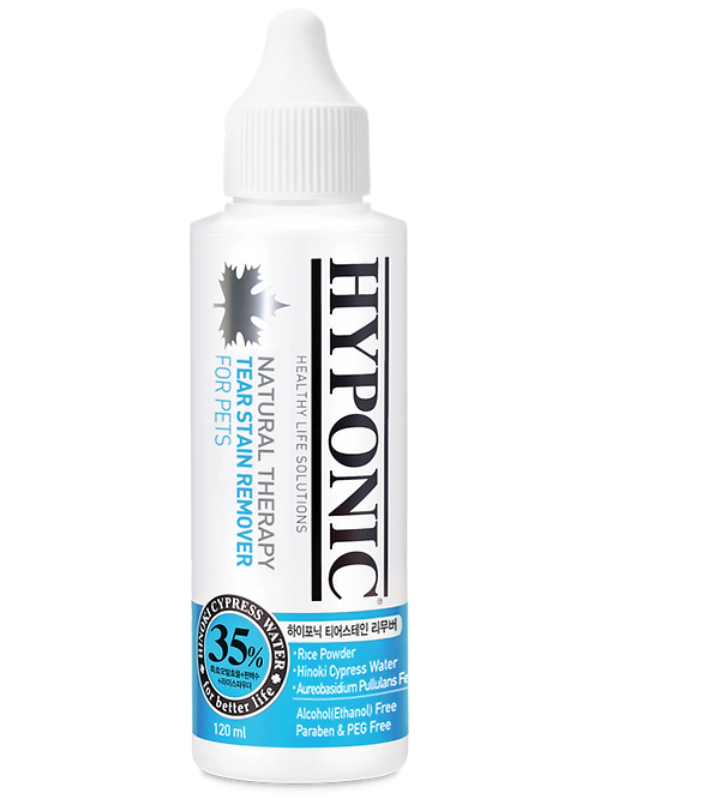Hyponic No Sting Hinoki Cypress Tear Stain Remover (For Dogs & Cats) 120ml