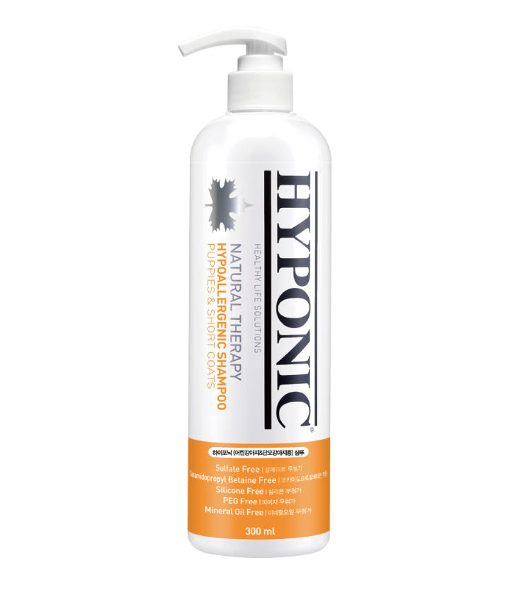 Hyponic Hypoallergenic Shampoo (for puppies & short-coats) 300ml