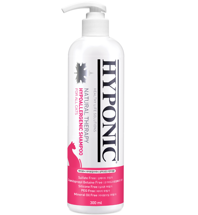 Hyponic Hypoallergenic Shampoo (for all cats) 300ml