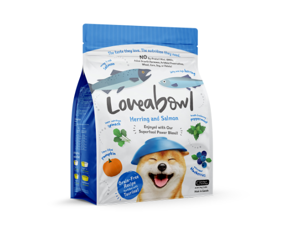 Loveabowl Grain-Free Herring and Salmon Recipe Dry Dog Food 1.4kg