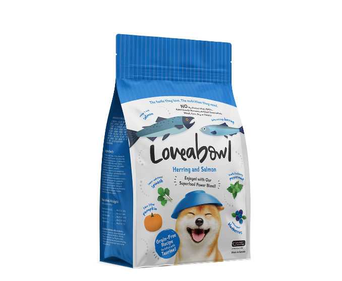 Loveabowl Grain-Free Herring and Salmon Recipe Dry Dog Food 4.5kg