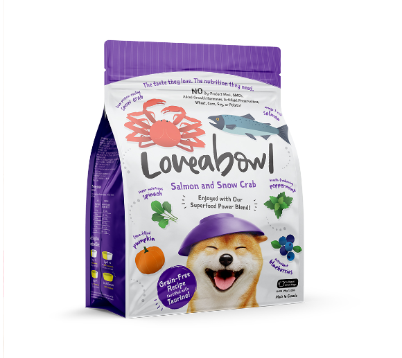 Loveabowl Grain-Free Snow Crab and Salmon Recipe Dry Dog Food 1.4kg