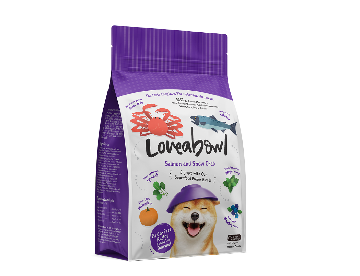 Loveabowl Grain-Free Snow Crab and Salmon Recipe Dry Dog Food 4.5kg