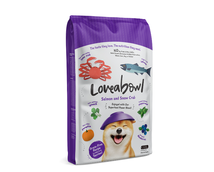 Loveabowl Grain-Free Snow Crab and Salmon Recipe Dry Dog Food 10kg