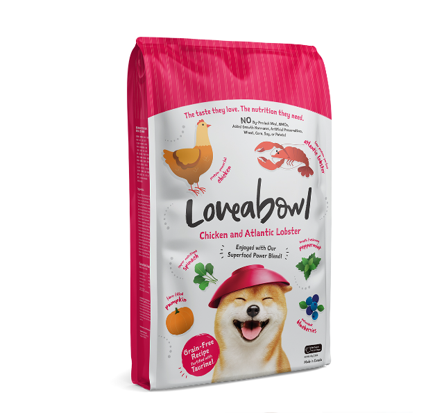 Loveabowl Grain-Free Chicken and Atlantic Lobster Recipe Dry Dog Food 10kg