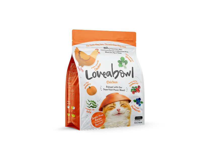 Loveabowl Grain-Free Free Range Chicken Recipe Dry Cat Food 1kg