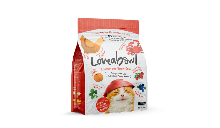 Loveabowl Grain-Free Snow Crab and Chicken Recipe Dry Cat Food 1kg