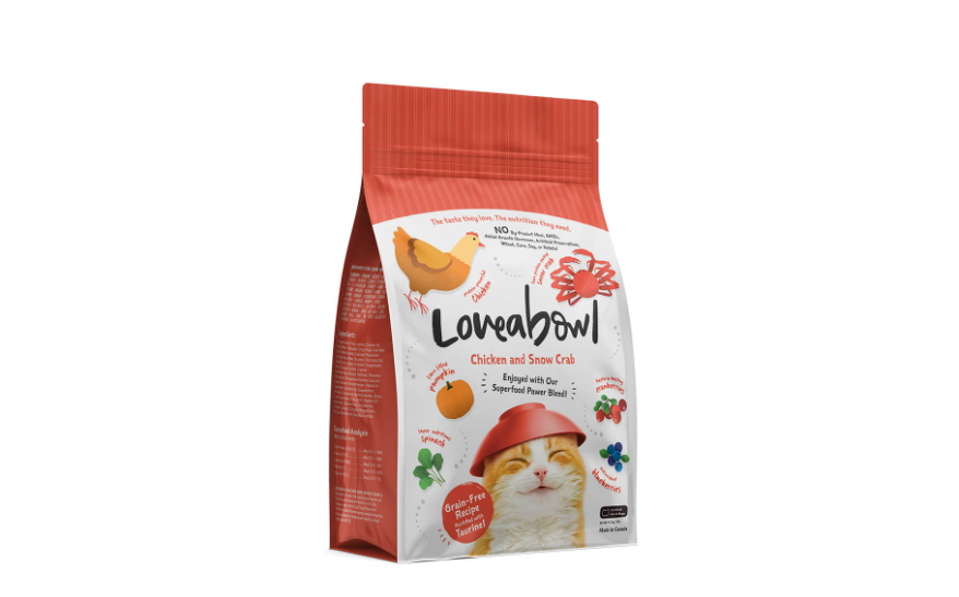 Loveabowl Grain-Free Snow Crab and Chicken Recipe Dry Cat Food 4.08kg