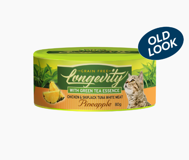 Nurture Pro Longevity Grain-Free Chicken & Skipjack Tuna White Meat with Pineapple Recipe Cat Can 80g