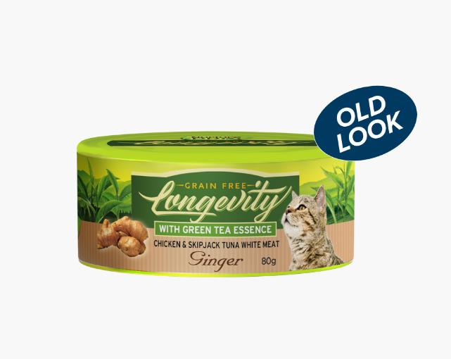 Nurture Pro Longevity Grain-Free Chicken & Skipjack Tuna White Meat with Ginger Recipe Cat Can 80g