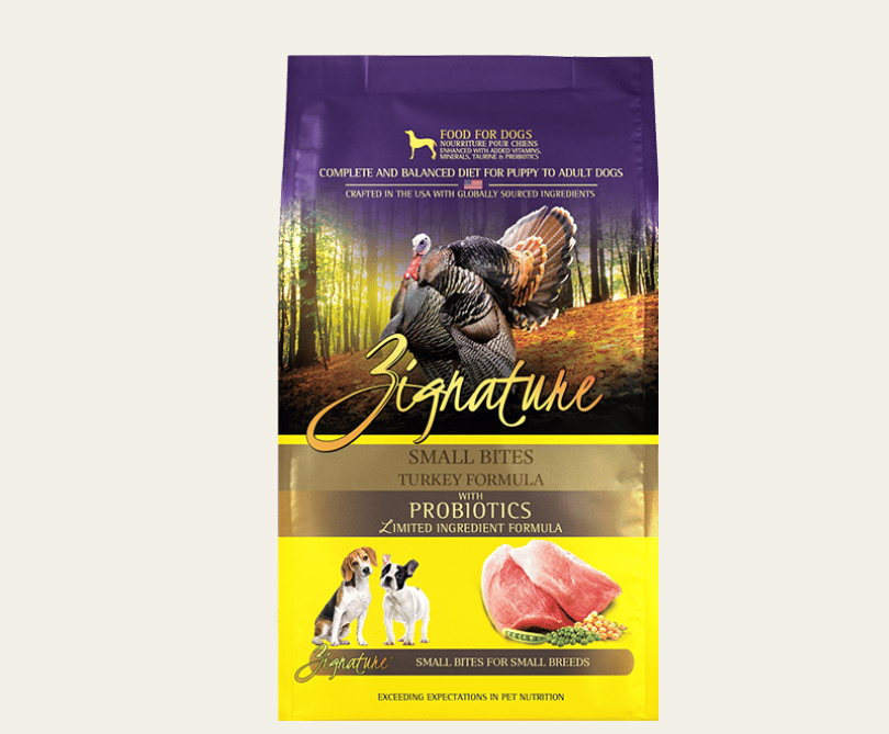 Zignature Turkey Formula Dry Dog Food for Small Bites 12.5lb