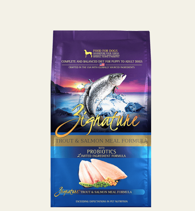 Zignature Trout & Salmon Formula Dry Dog Food 4lb