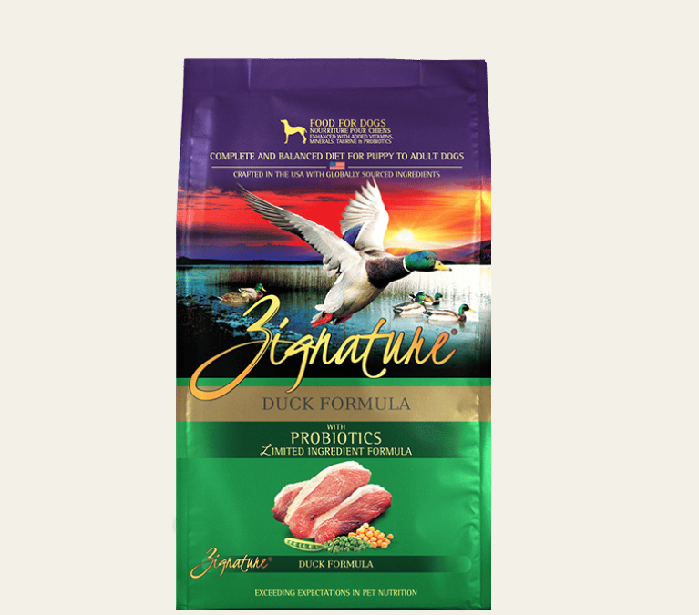 Zignature Duck Formula Dry Dog Food 25lb