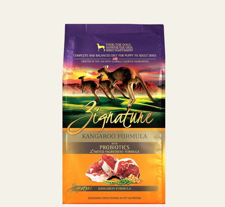 Zignature Kangaroo Formula Dry Dog Food 25lb