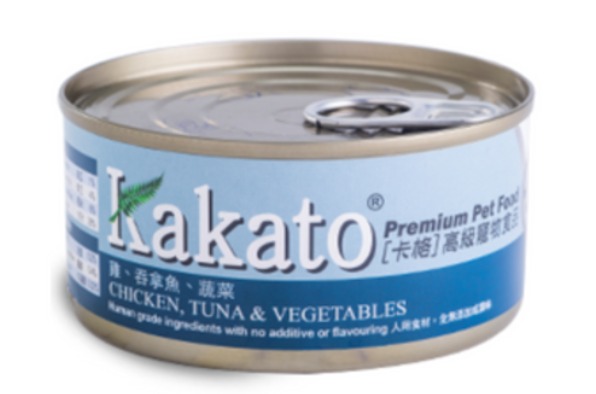 Kakato雞,吞拿魚,蔬菜高級寵物鮮食罐170g(DOGS & CATS 貓狗合用)