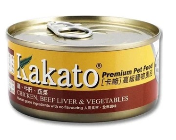Kakato Chicken Beef Liver & Vegetables Can 170g (Dog and Cat)