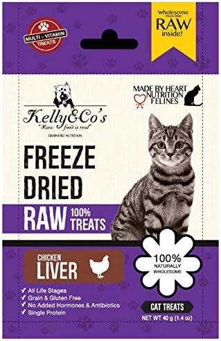 Kelly & CO’s Freeze Dried Raw Treat CHICKEN LIVER for Cats 40g 