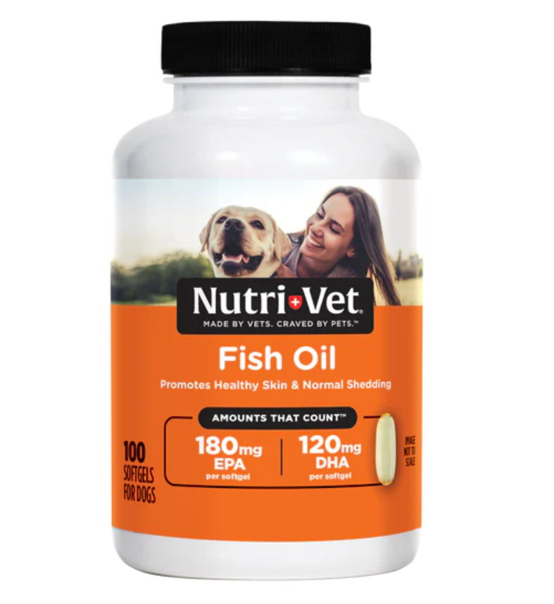 Nutrivet Fish Oil Soft Gels for Dog 100 Soft Gels