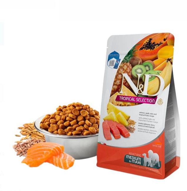 Farmina N&D Tropical series Salmon Recipe Adult Maxi Dry Dog Food 10kg