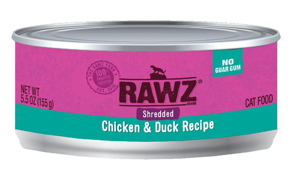 RAWZ SHREDDED CHICKEN & DUCK RECIPE CAT CAN 85g