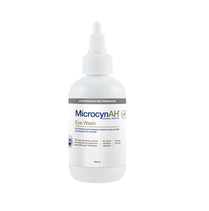 MicrocynAH Eye Wash (Veterinary Formula) for Cats & Dogs 100ml