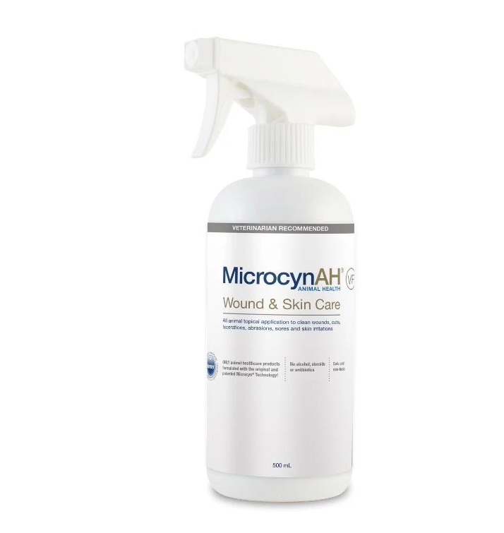 MicrocynAH VF Wound & Skin care Spray (Veterinary Formula) 500ml