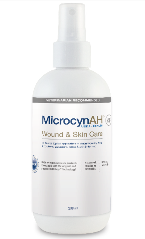 MicrocynAH VF Wound & Skin care Spray (Veterinary Formula) 236ml