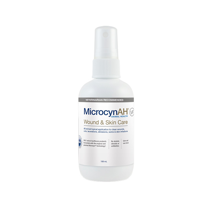 MicrocynAH VF Wound & Skin Care Spray (Veterinary Formula) for Cats & Dogs 100ml