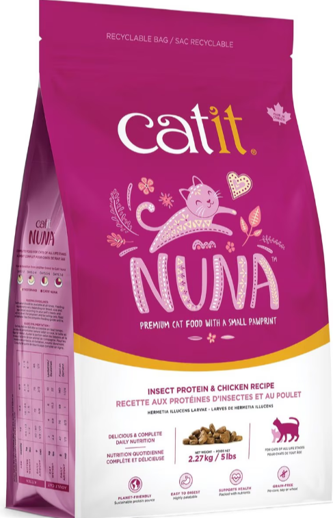 Catit Nuna Insect Protein & Chicken Recipe Dry Cat Food 2.27kg