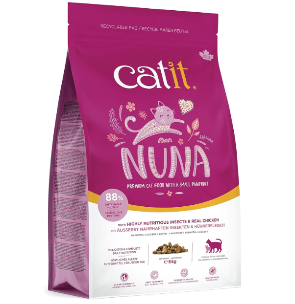 Catit Nuna 低敏昆蟲蛋白 雞肉味全貓配方 貓糧 5kg