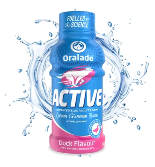 Oralade - Active Advanced Electrolyte Drink (Duck Flavour) for Dogs 250ml