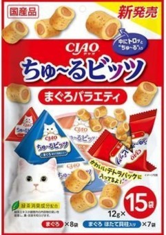 CIAO Churu Bits Tuna Cat Treats12gX15