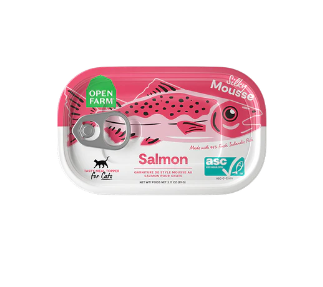 Open Farm Silky Mousse (Salmon) Canned Cat Food 3.17oz