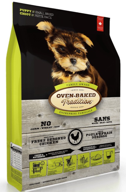 Oven-Baked Tradition 小型幼犬配方 DHA+雞肉味(細粒)狗糧 5lb