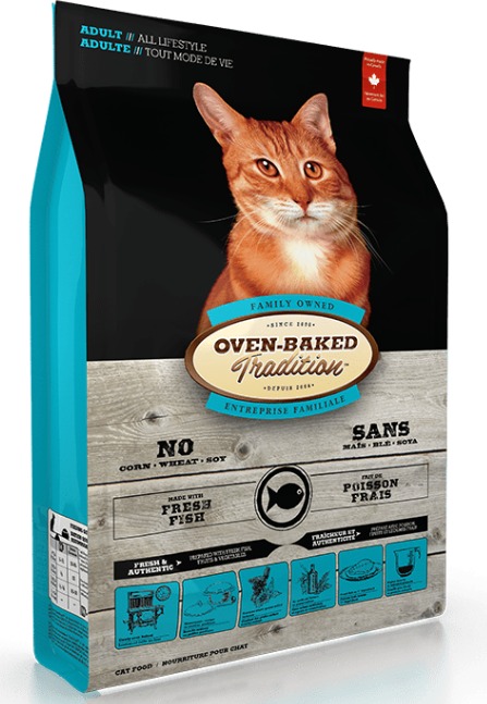 Oven-Baked 深海大西洋白魚配方 [成貓糧] 貓糧5lb