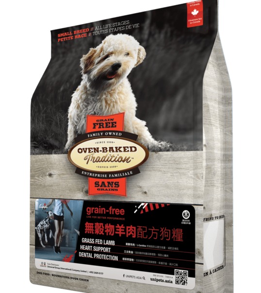 Oven-Baked 無穀物 羊肉配方[細粒裝]狗糧5lb 