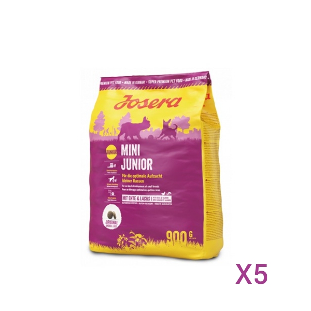 Josera Mini Junior puppy food (fine grain) (900g x 5)